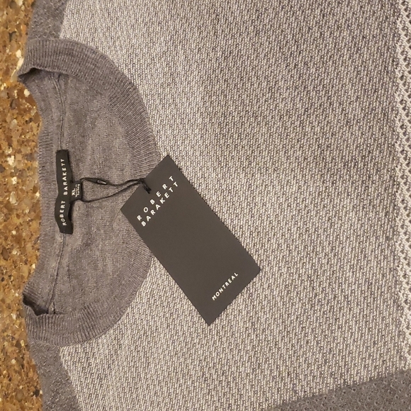 Robert Barakett Men's XL Sweater (Grey) - Picture 2 of 3